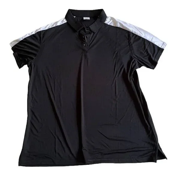 Augusta Sportswear - Women's Two-Tone Vital Polo - 5029 - Black & White - 2XL - Picture 2 of 6